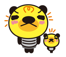 Electric bulb of the bear sticker #1145773