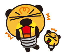 Electric bulb of the bear sticker #1145774