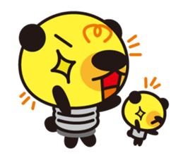 Electric bulb of the bear sticker #1145775