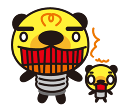 Electric bulb of the bear sticker #1145778