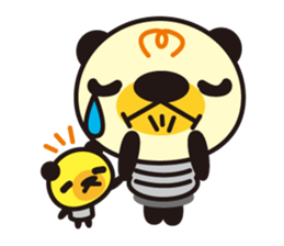 Electric bulb of the bear sticker #1145781