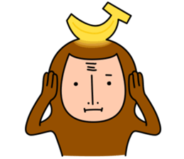 Banana Monkey sticker #1145787