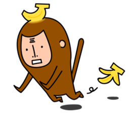 Banana Monkey sticker #1145794