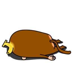 Banana Monkey sticker #1145795