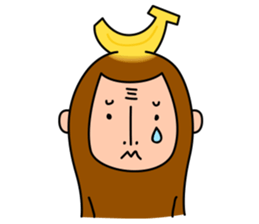 Banana Monkey sticker #1145796
