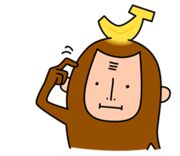 Banana Monkey sticker #1145799