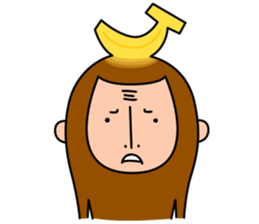 Banana Monkey sticker #1145803