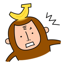 Banana Monkey sticker #1145804