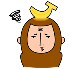 Banana Monkey sticker #1145809