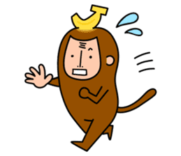 Banana Monkey sticker #1145811