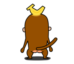 Banana Monkey sticker #1145813