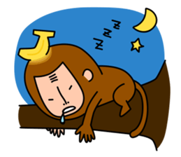 Banana Monkey sticker #1145814