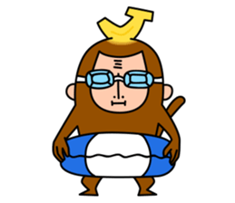 Banana Monkey sticker #1145819