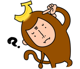 Banana Monkey sticker #1145821