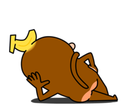 Banana Monkey sticker #1145825