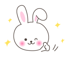 Lovely rabbit 1 sticker #1146266