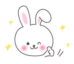 Lovely rabbit 1 sticker #1146266