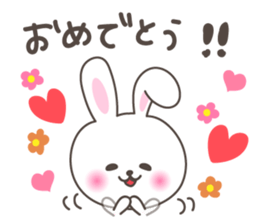 Lovely rabbit 1 sticker #1146280
