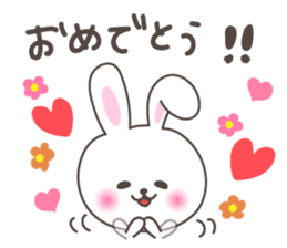 Lovely rabbit 1 sticker #1146280