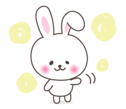 Lovely rabbit 1 sticker #1146284