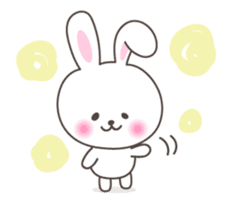 Lovely rabbit 1 sticker #1146284