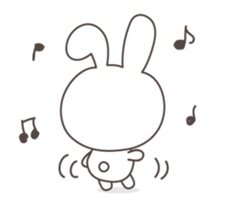 Lovely rabbit 1 sticker #1146288