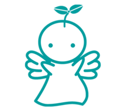 Angel is soul of language sticker #1146746