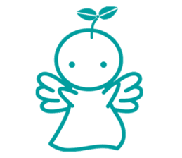 Angel is soul of language sticker #1146746