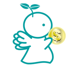 Angel is soul of language sticker #1146758