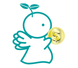 Angel is soul of language sticker #1146758