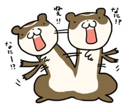 Goofy ferret TOUCH2 with friends! sticker #1146908