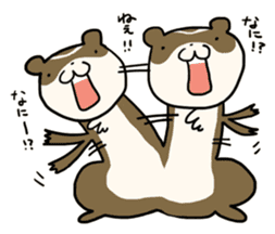 Goofy ferret TOUCH2 with friends! sticker #1146908
