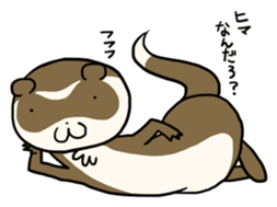 Goofy ferret TOUCH2 with friends! sticker #1146910