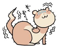 Goofy ferret TOUCH2 with friends! sticker #1146913