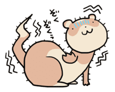 Goofy ferret TOUCH2 with friends! sticker #1146913