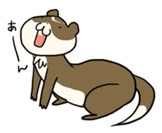Goofy ferret TOUCH2 with friends! sticker #1146926