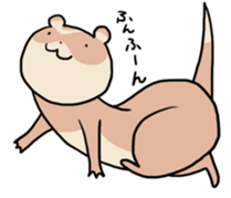 Goofy ferret TOUCH2 with friends! sticker #1146936