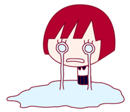 The shy girl "MEME" sticker #1146953