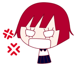 The shy girl "MEME" sticker #1146957