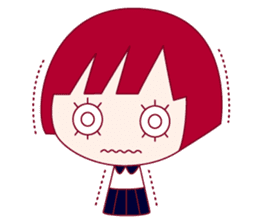 The shy girl "MEME" sticker #1146958