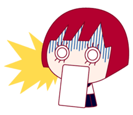 The shy girl "MEME" sticker #1146963