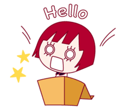 The shy girl "MEME" sticker #1146979