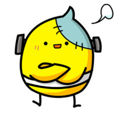 Fish and chick sticker #1148070