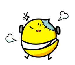 Fish and chick sticker #1148071