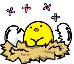 Fish and chick sticker #1148093