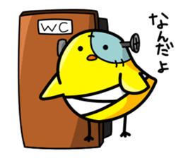 Fish and chick sticker #1148104