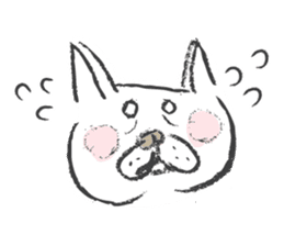 Funny faces of French bulldog SAKI sticker #1148232