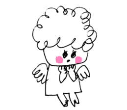 The morning play of the angel 002 sticker #1148307