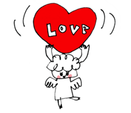 The morning play of the angel 002 sticker #1148339