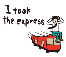 if you were late ~English~ sticker #1148670